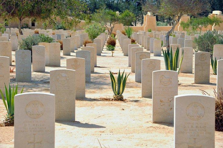 Commonwealth Cemetery in El Alamein, Ägypten