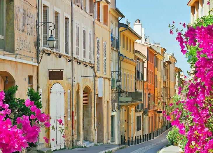 Strada antica e affascinante a Aix-en-Provence